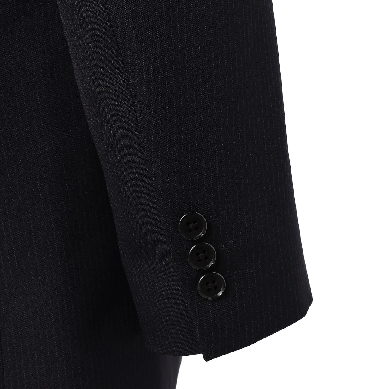 Washable Slim Fit Stripe 2-pant Suit - Navy - Image 12
