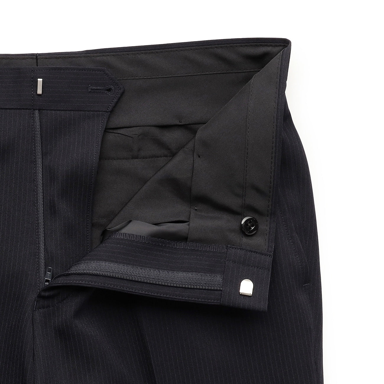 Washable Slim Fit Stripe 2-pant Suit - Navy - Image 18