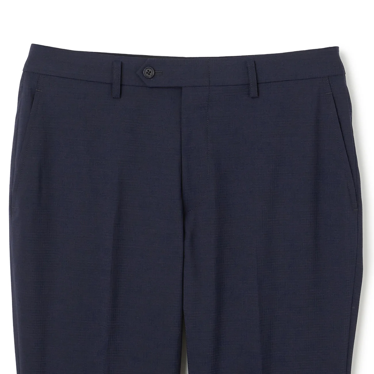 SUPER Aircool Washable Slim Fit Shadow Check 2-Pant Suit - Navy - Image 9