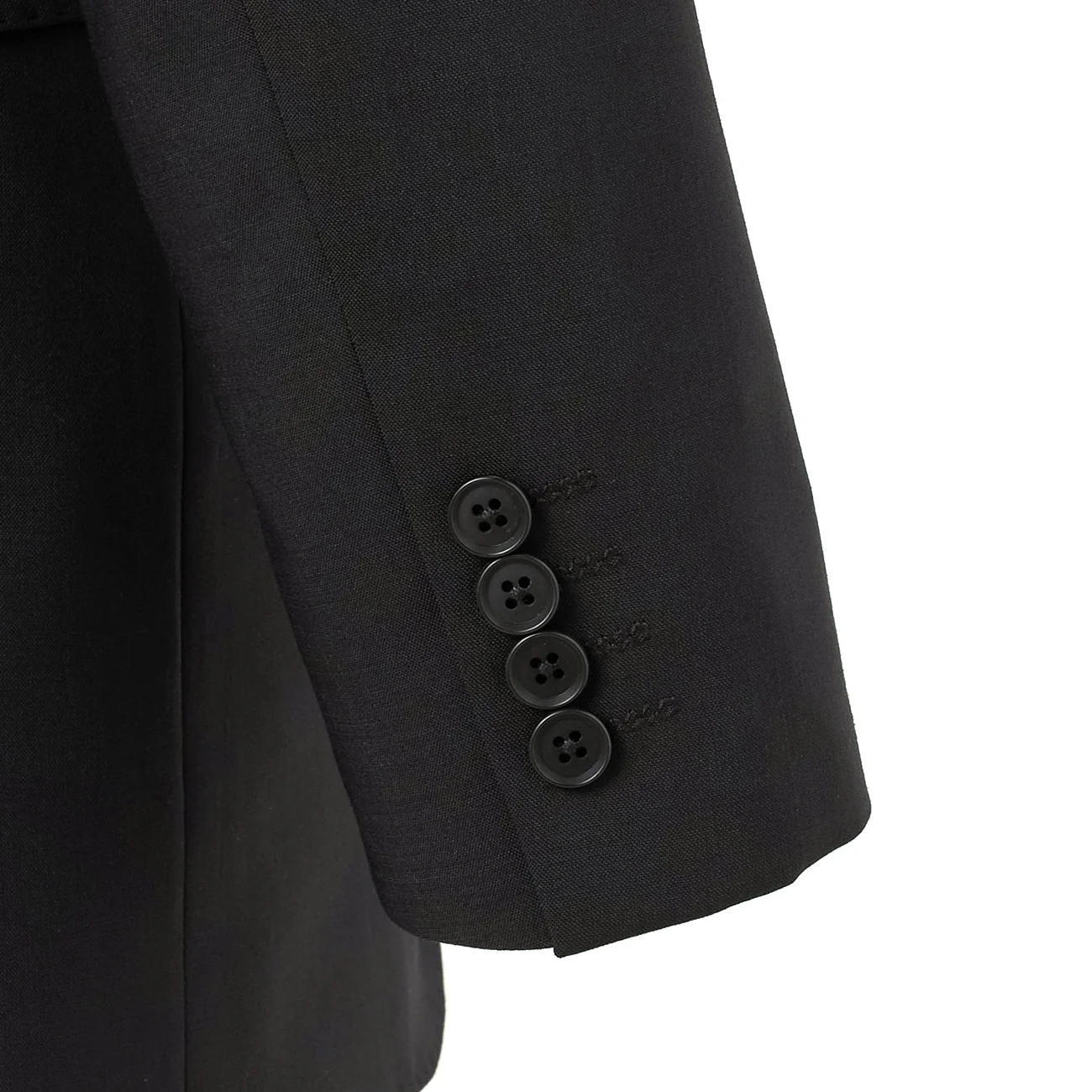 SUPER Aircool Washable Solid Slim Fit 2-Pant Suit - Black - Image 12
