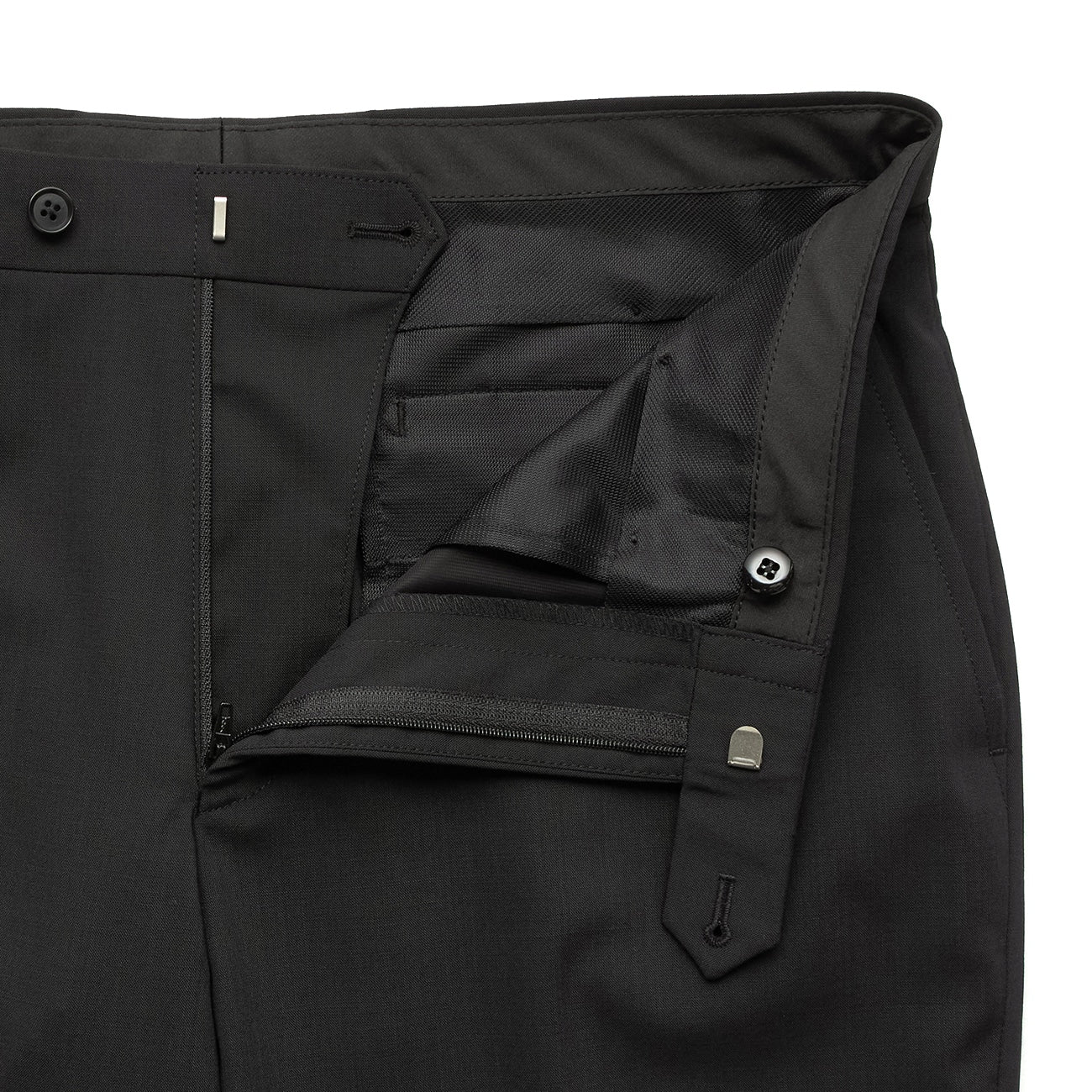 SUPER Aircool Washable Solid Slim Fit 2-Pant Suit - Black - Image 18