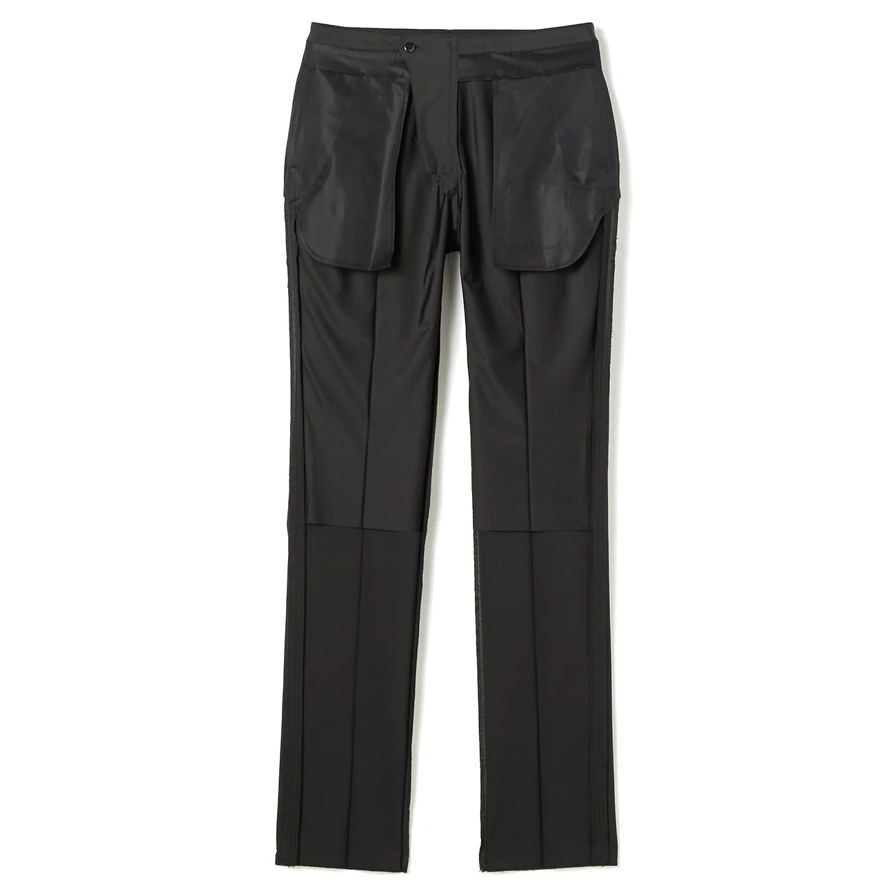 SUPER Aircool Washable Solid Slim Fit 2-Pant Suit - Black - Image 19