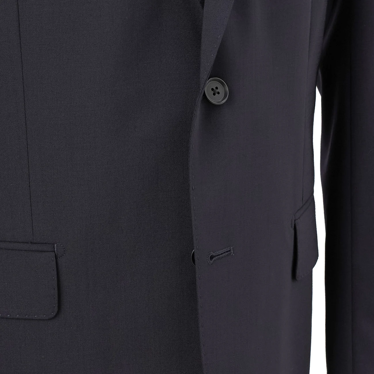 SUPER Aircool Washable Solid Slim Fit 2-Pant Suit - Navy - Image 11