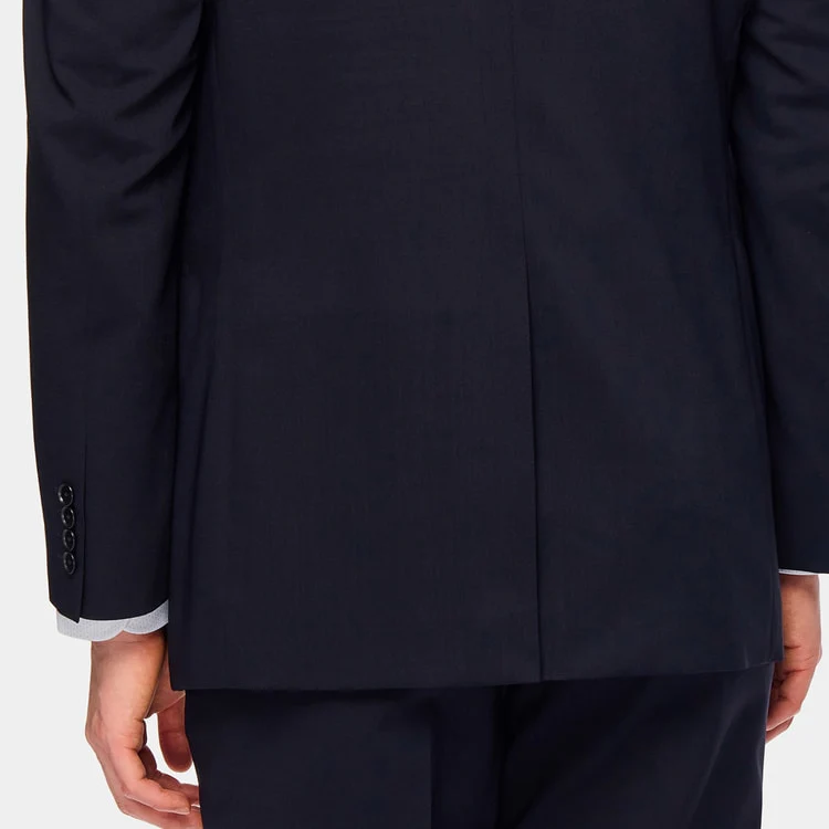 SUPER Aircool Washable Solid Slim Fit 2-Pant Suit - Navy - Image 7