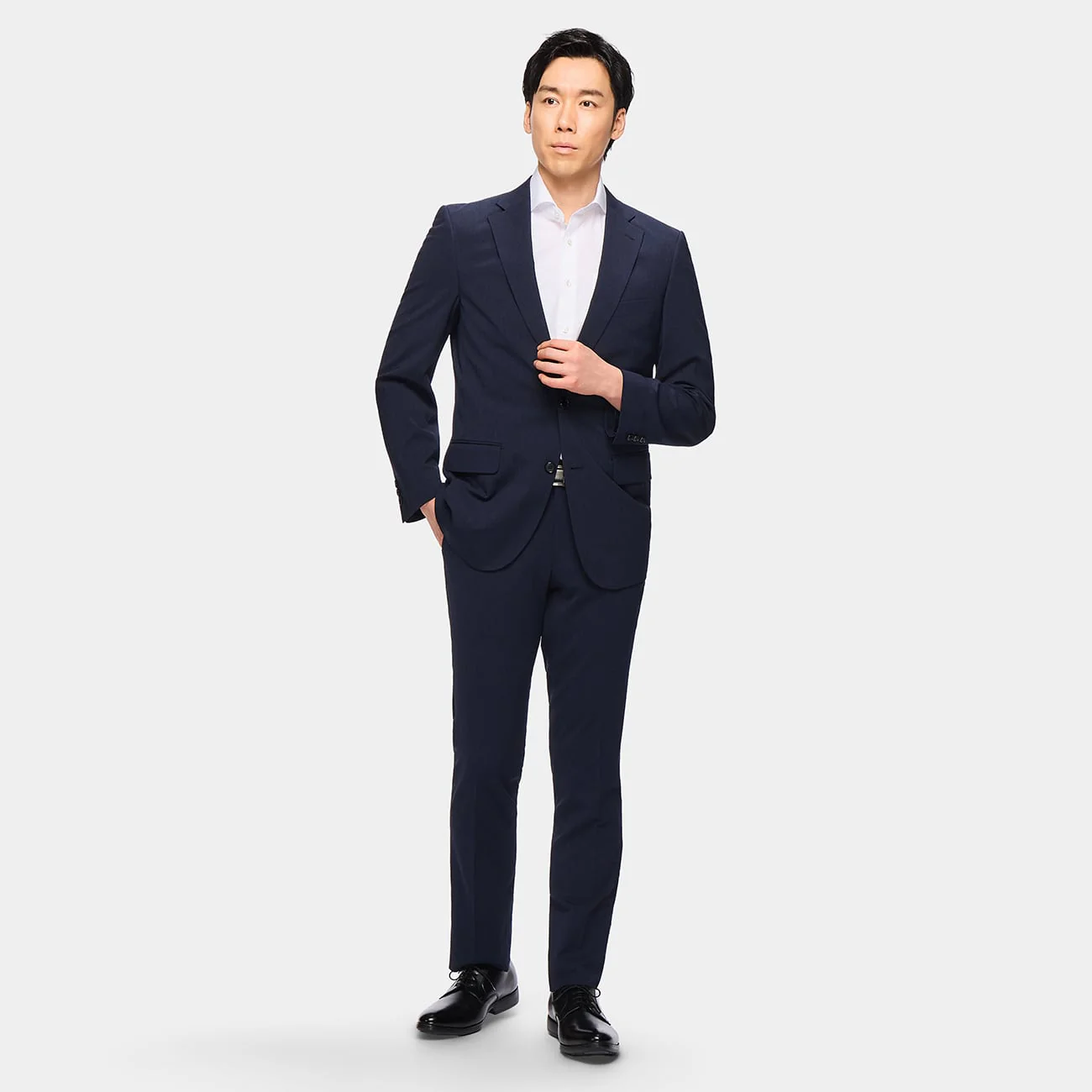Aircool Washable 2-Pant Slim Fit Suit - Navy - Image 3