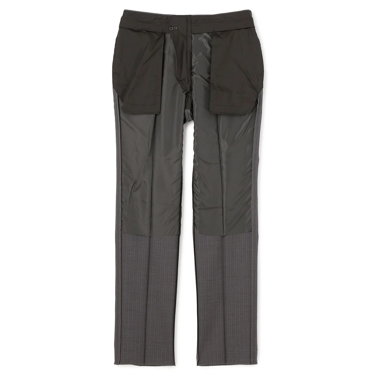 Premium Stretch Stripe 2-Pant Suit - Gray - Image 12