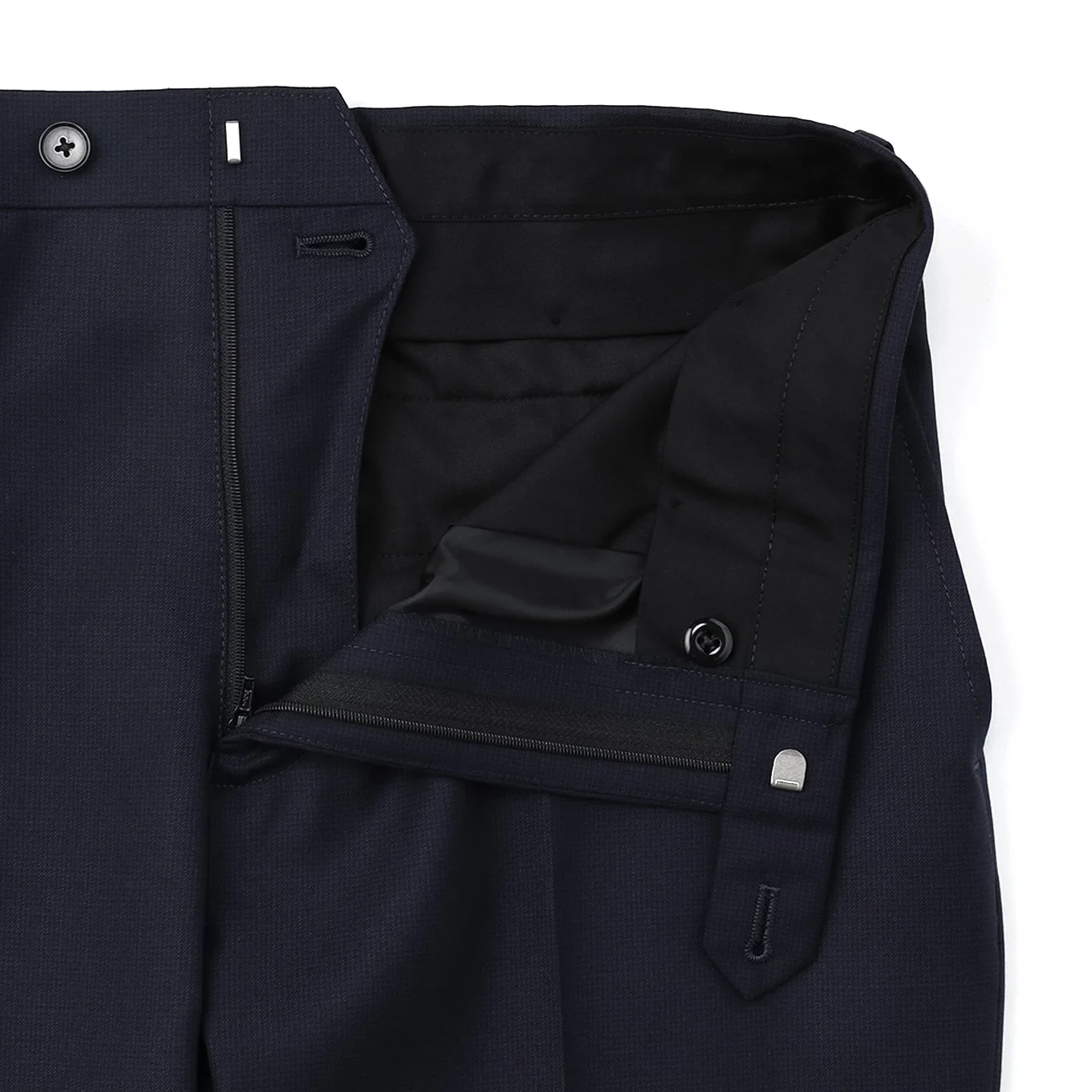 Golden Prestige Line Houndstooth Suit - Navy - Image 17