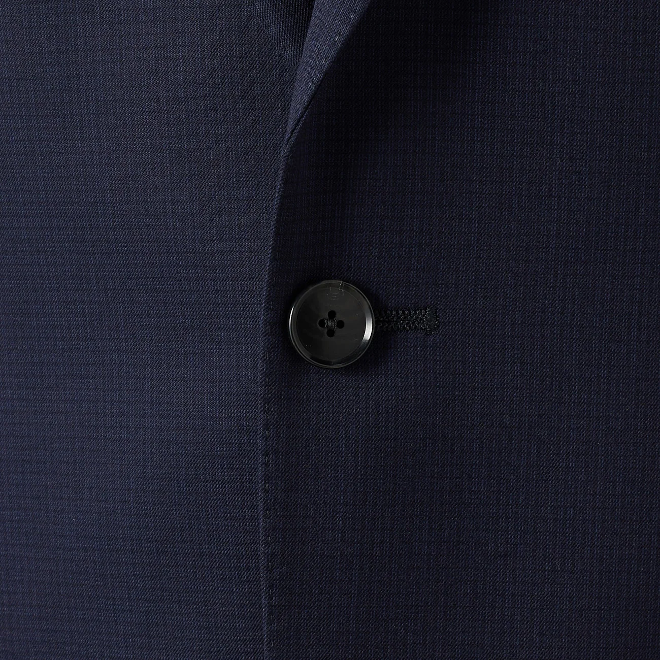 Golden Prestige Line Micro Check Slim Fit Suit - Navy - Image 4
