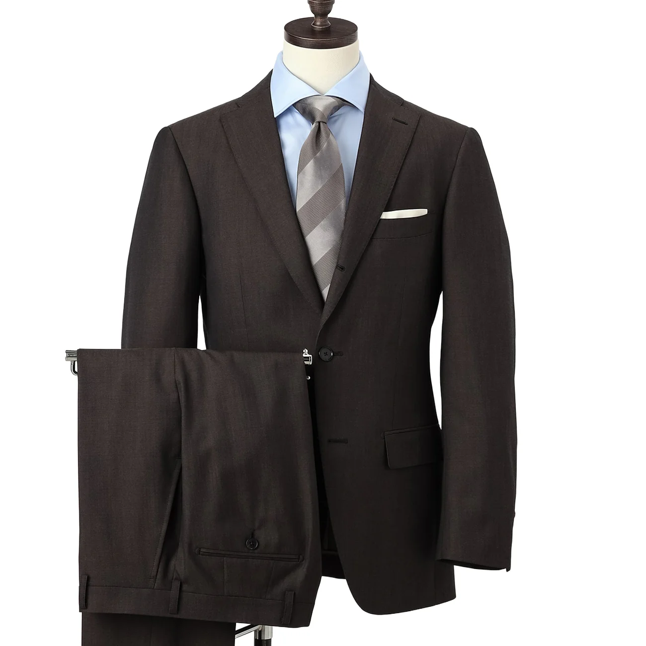 Golden Prestige Line Slim Fit Suit - Brown