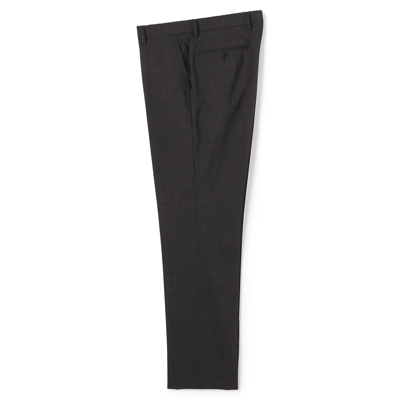 SUPER Aircool Washable Slim Fit Check 2-Pant Suit - Charcoal Gray - Image 8
