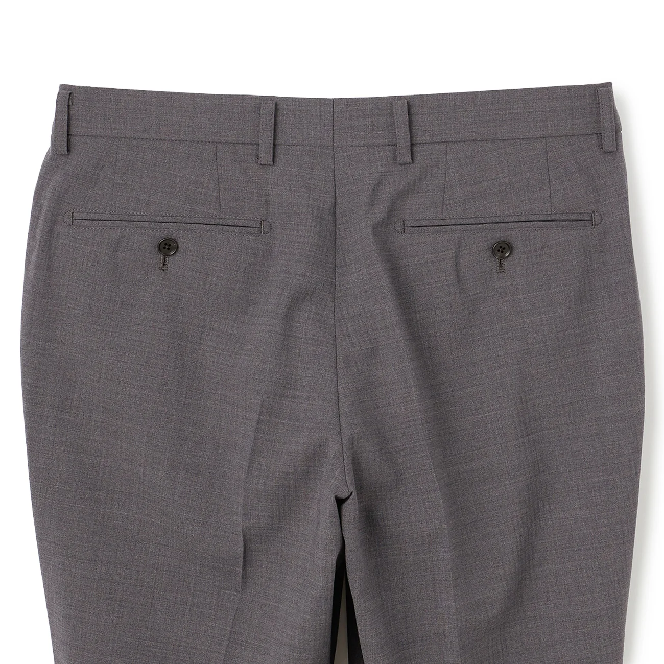 SUPER Aircool Washable Slim Fit Shadow Stripe 2-Pant Suit - Gray - Image 16