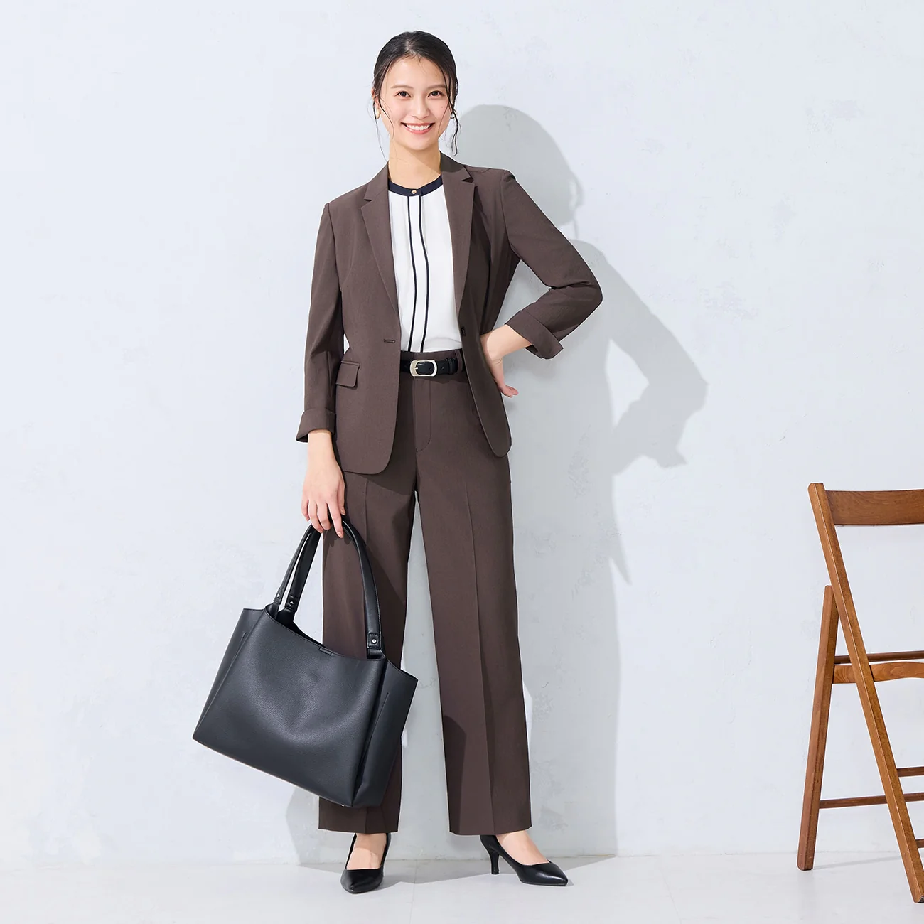 Airy Dry Tailored Jacket - Brown - Image 2