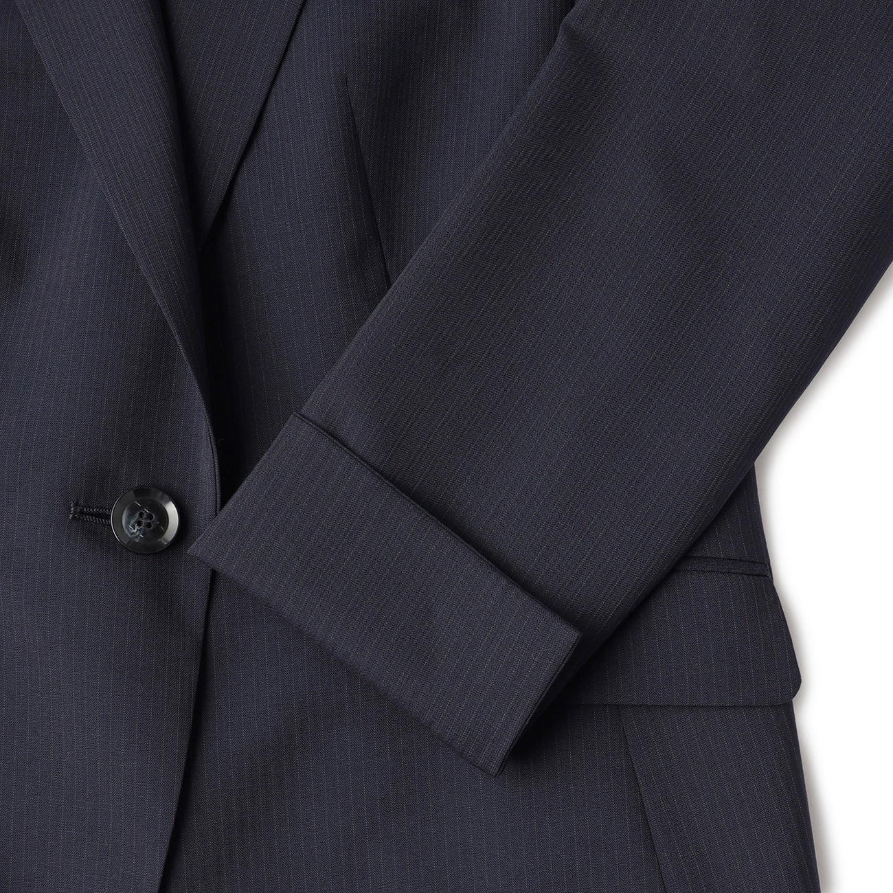 Aircool Washable Stretch Stripe Tailored Jacket - Navy - Image 12