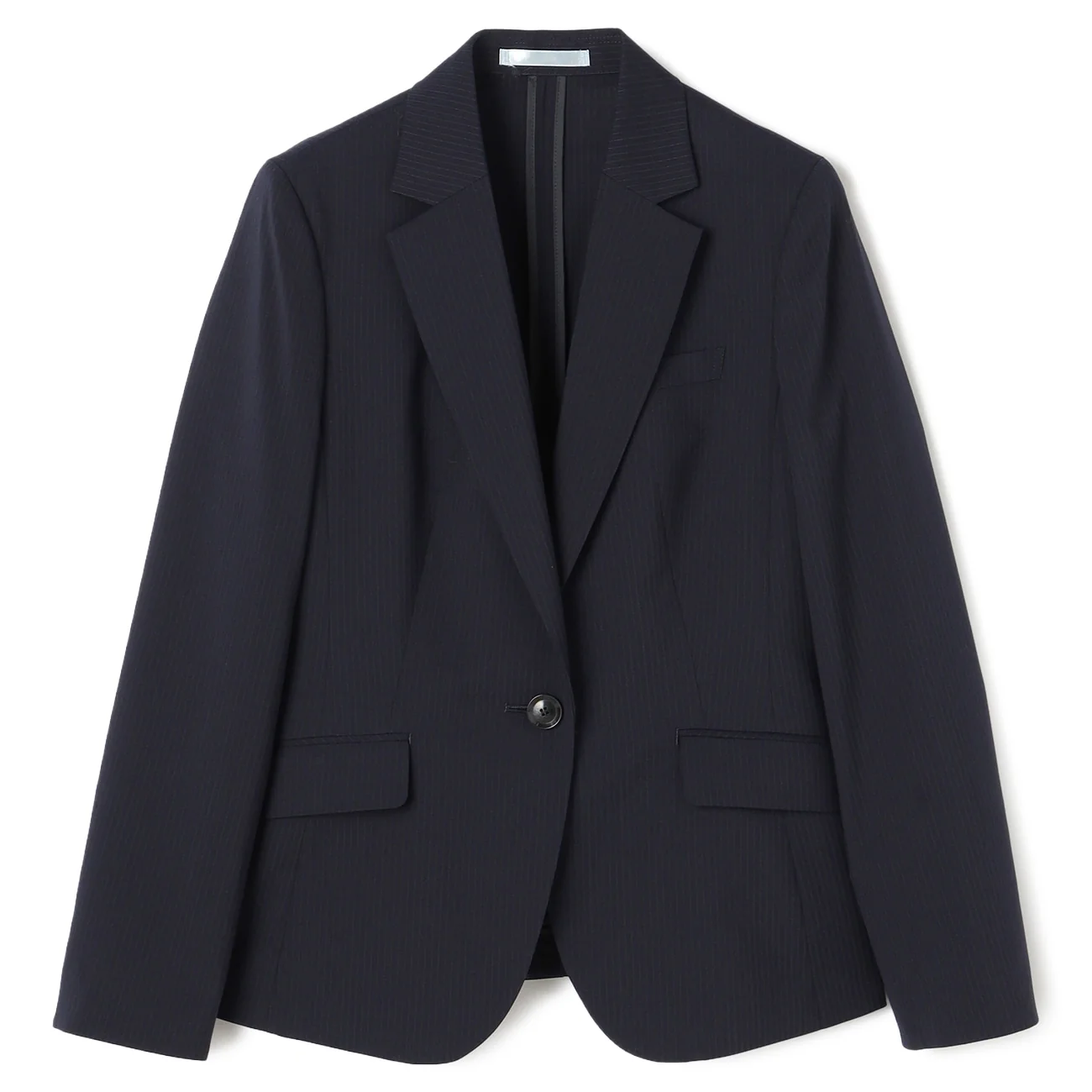 Aircool Washable Stretch Stripe Tailored Jacket - Navy - Image 8