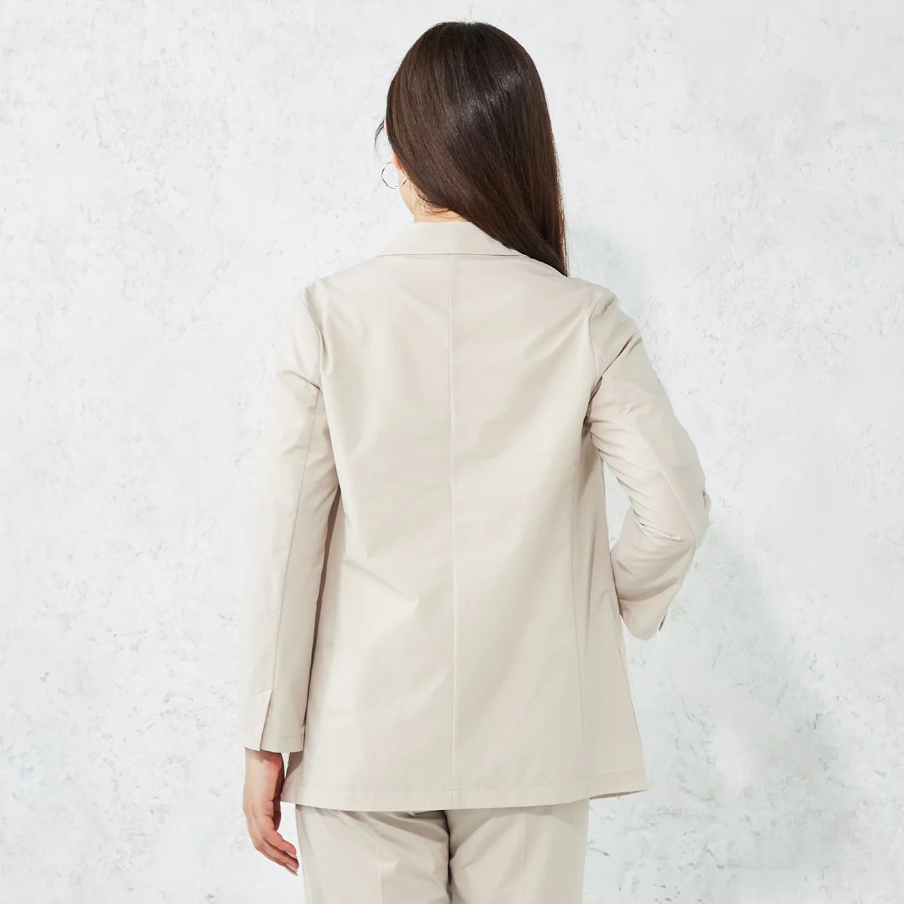 TEXBRID Double Breasted Jacket - Beige - Image 5