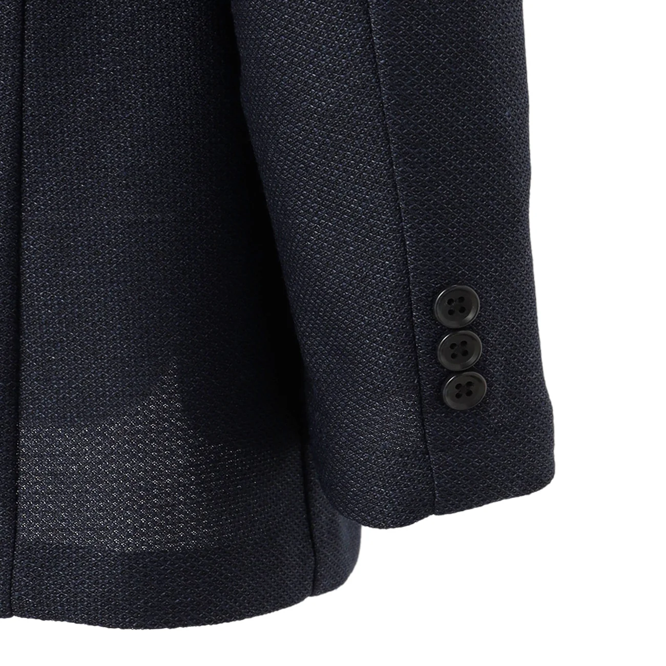 Bishu Japanese Fabric Washable Linen Blend Sport Coat - Navy - Image 5