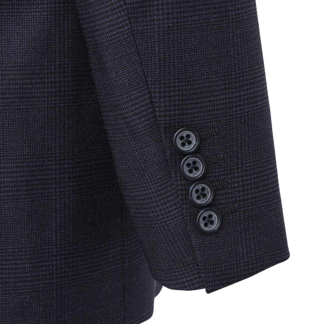 REDA Super Stretch Glen-plaid Jacket - Navy - Image 11