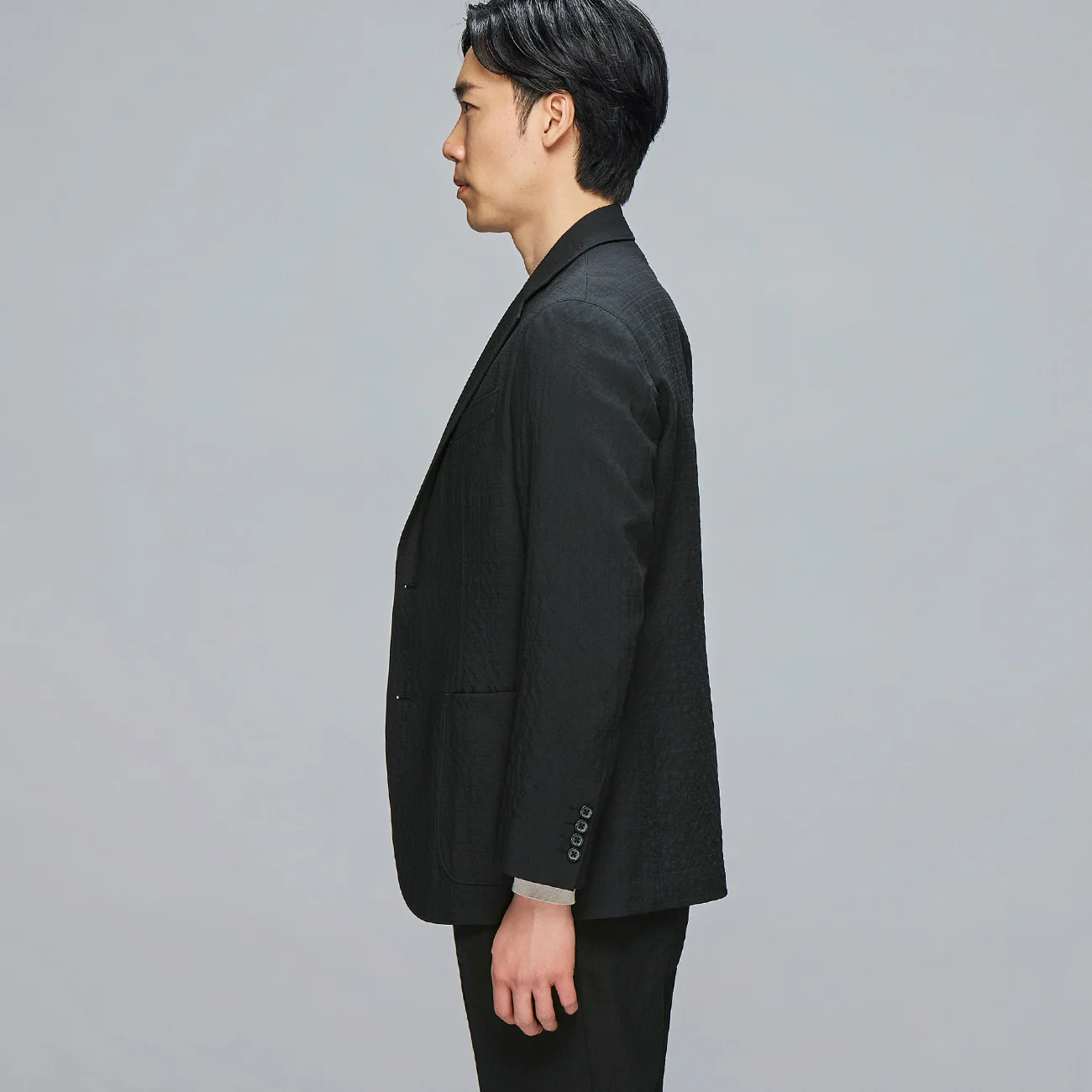 Wool Seersucker Suit Jacket - Image 11