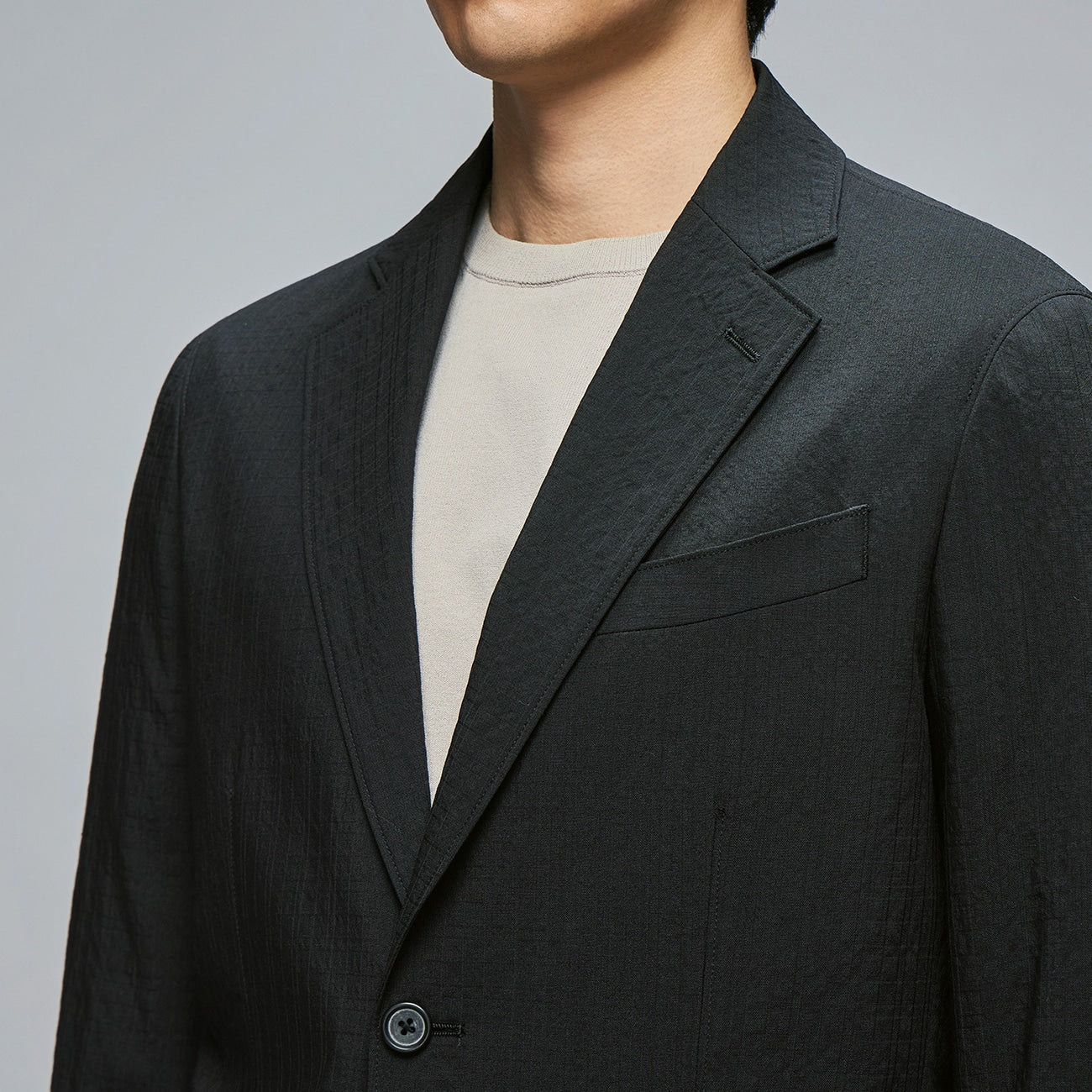 Wool Seersucker Suit Jacket - Image 13