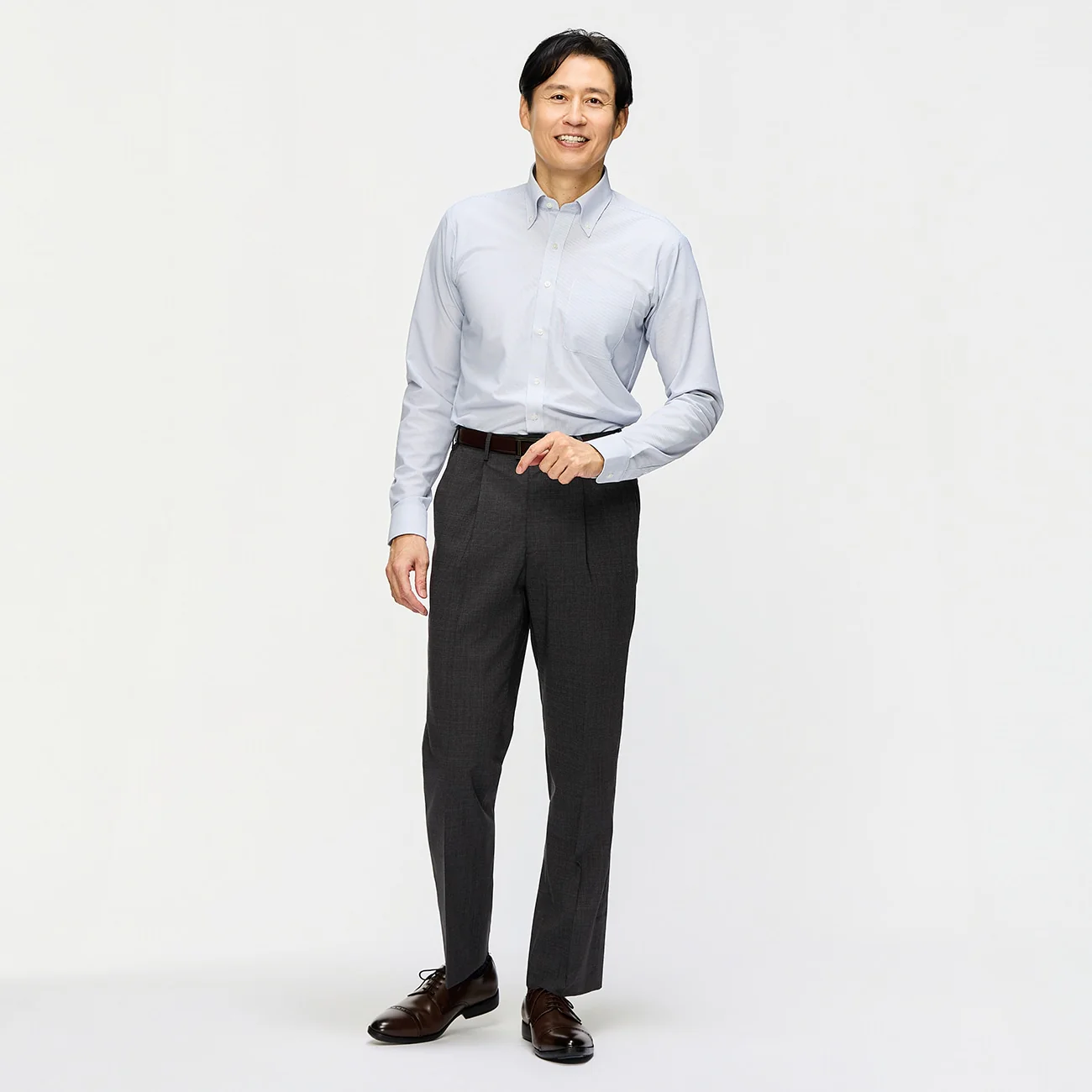 SUPER Aircool Non-Iron Stretch Houndstooth Single-Pleated Pants - Image 15