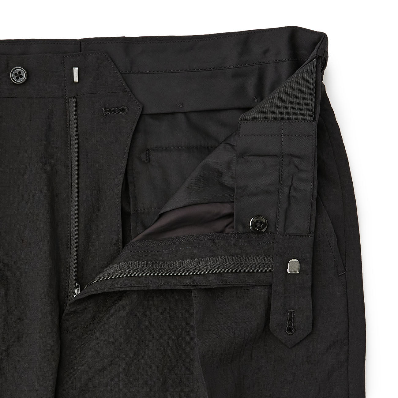 Wool Seersucker Single-Pleated Suit Pants - Image 18
