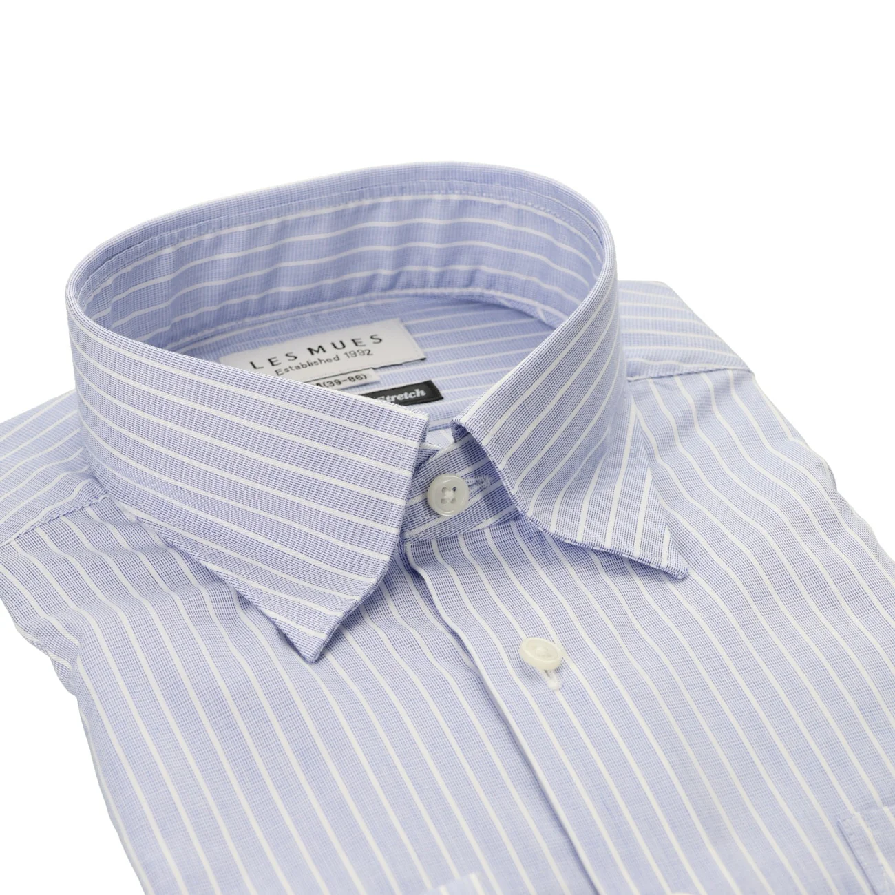 Comfort Snap Button-Down Shirt - Blue - Image 3