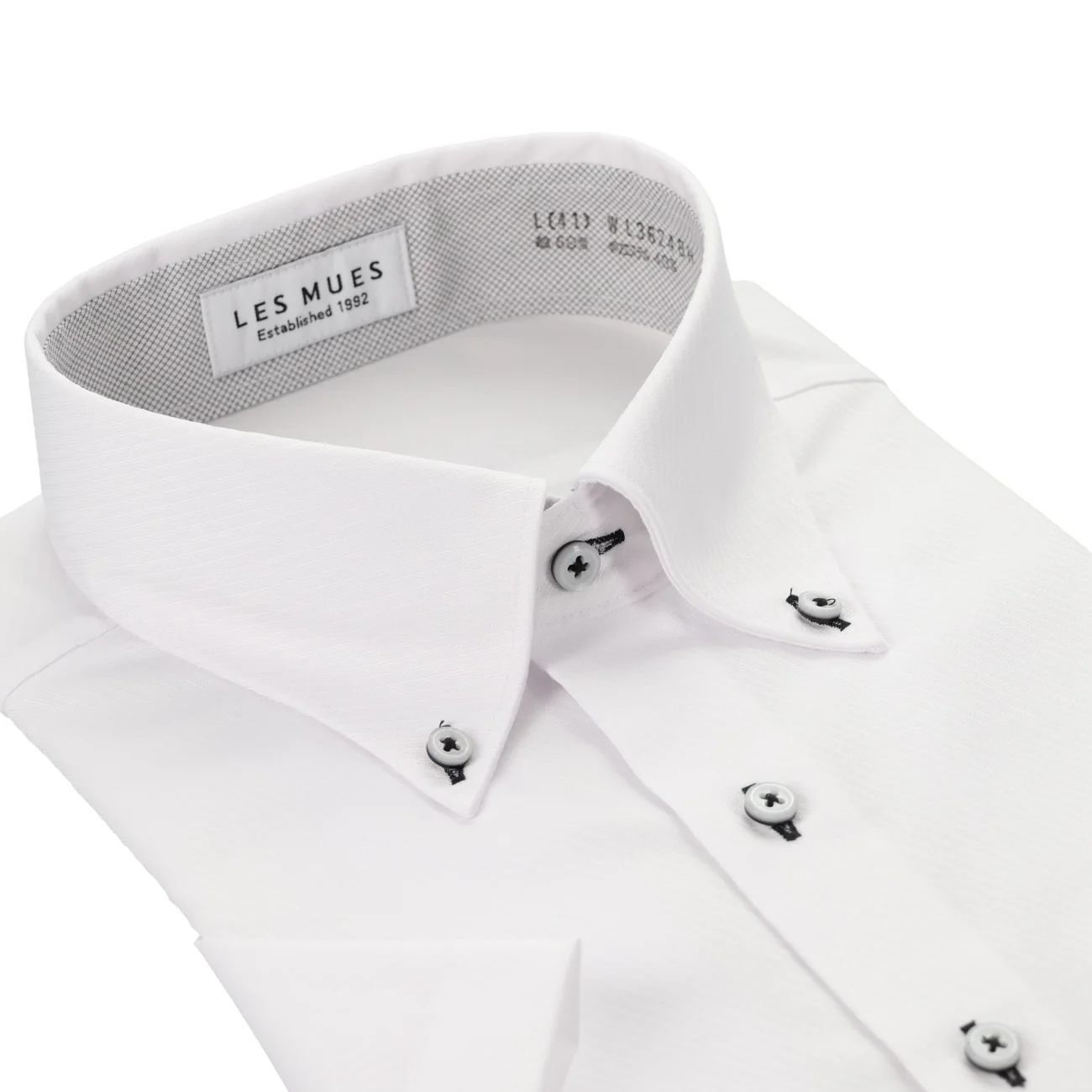 Non-Iron Short Sleeve Button-Down Shirt - White - Image 3