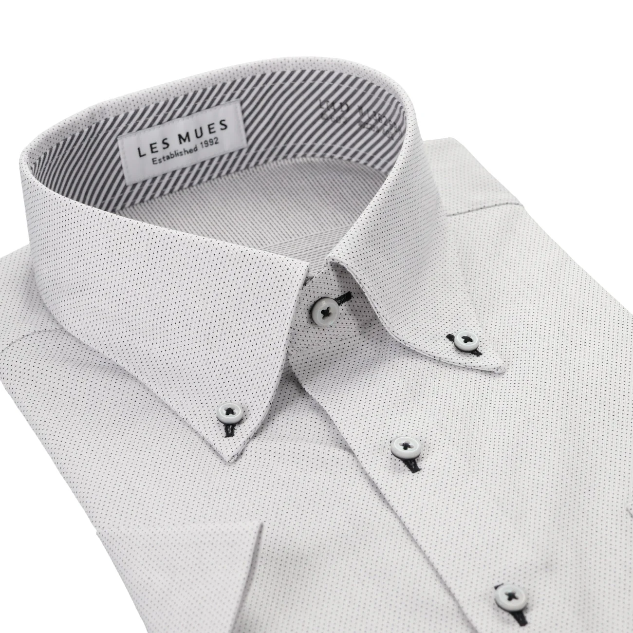 Non-Iron Short Sleeve Button-Down Shirt - Gray - Image 3
