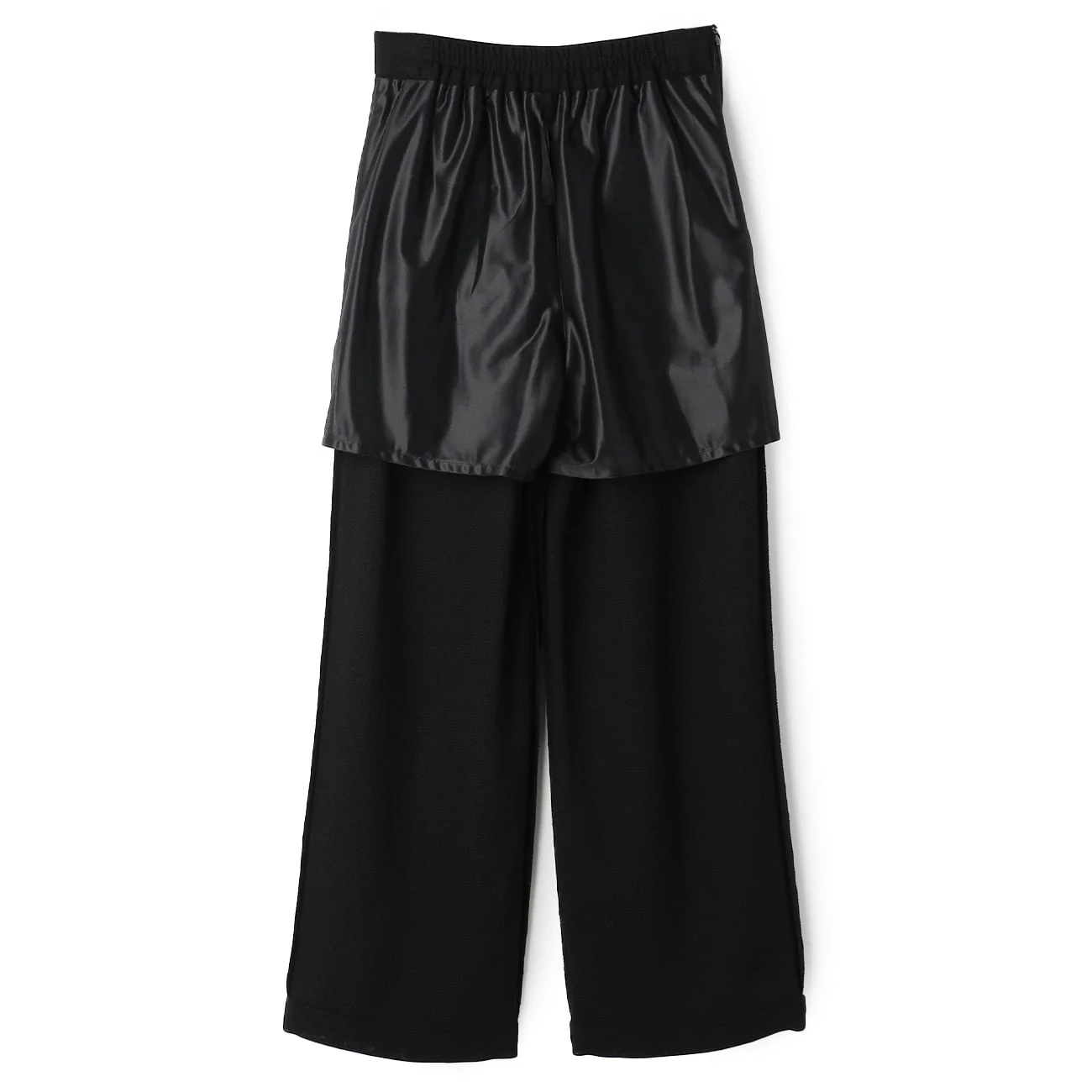 TRICKER Leno Weave Single-Pleated Wide Pants - Black - Image 12