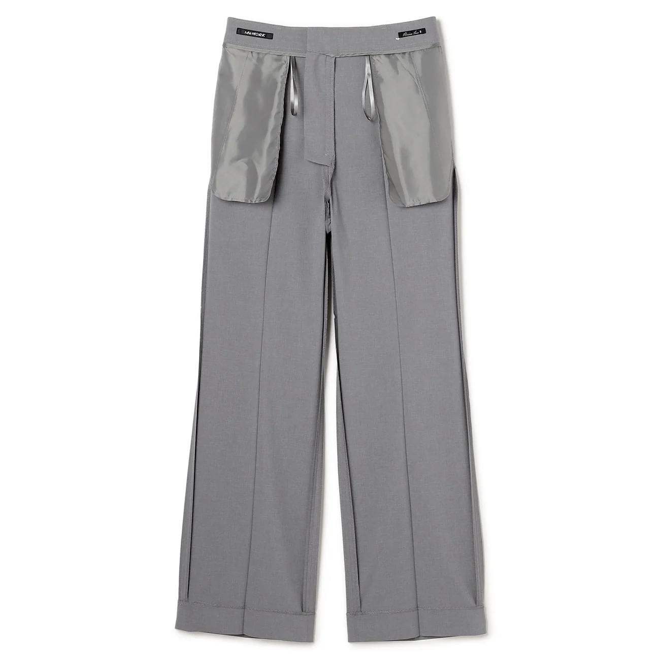 RIRANCHA Stretch Wide Pants - Gray - Image 13