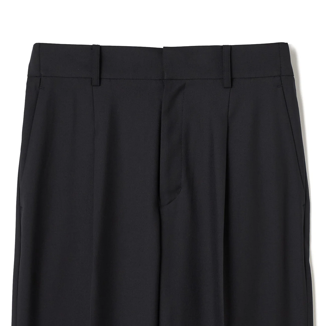Stretch Bright Twill Wide Pants - Navy - Image 10