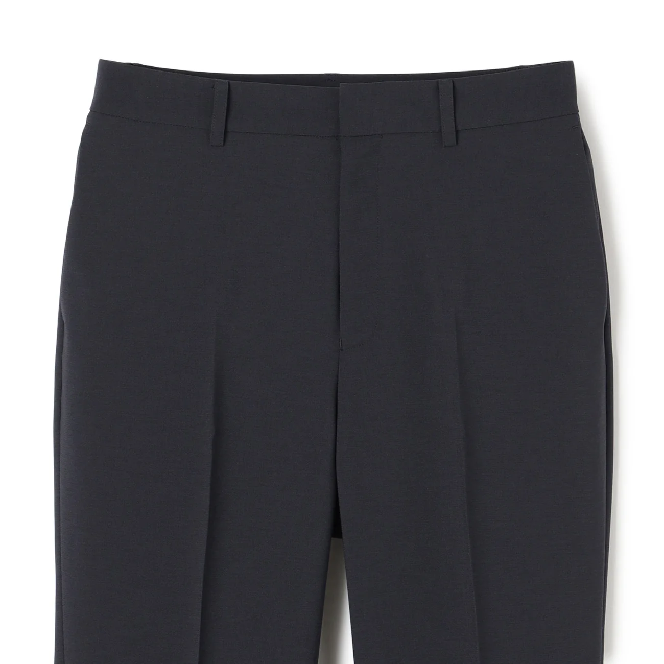 Washable Stretch Linen-Like Straight Pants - Navy - Image 9