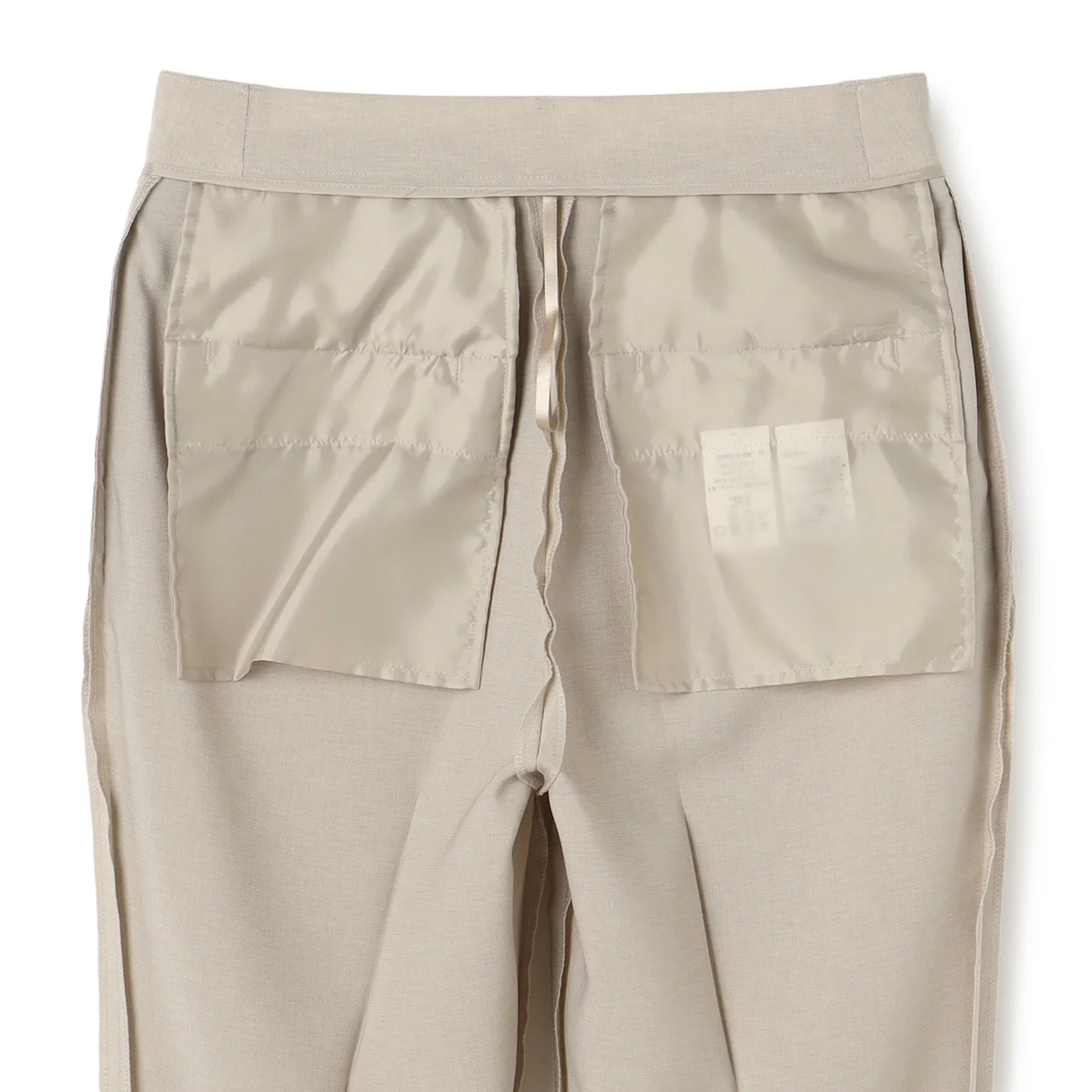 Washable Stretch Linen-Like Straight Pants - Beige - Image 15
