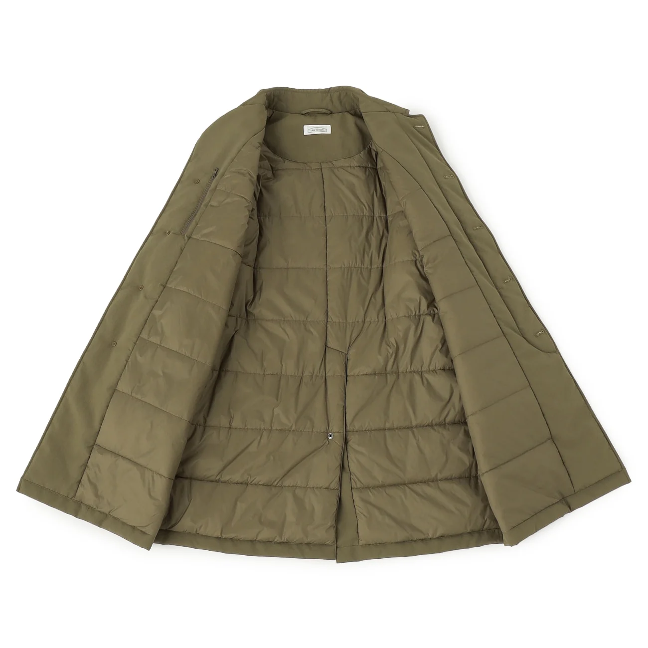 Water-Repellent Padded Balmacaan Coat - Image 21