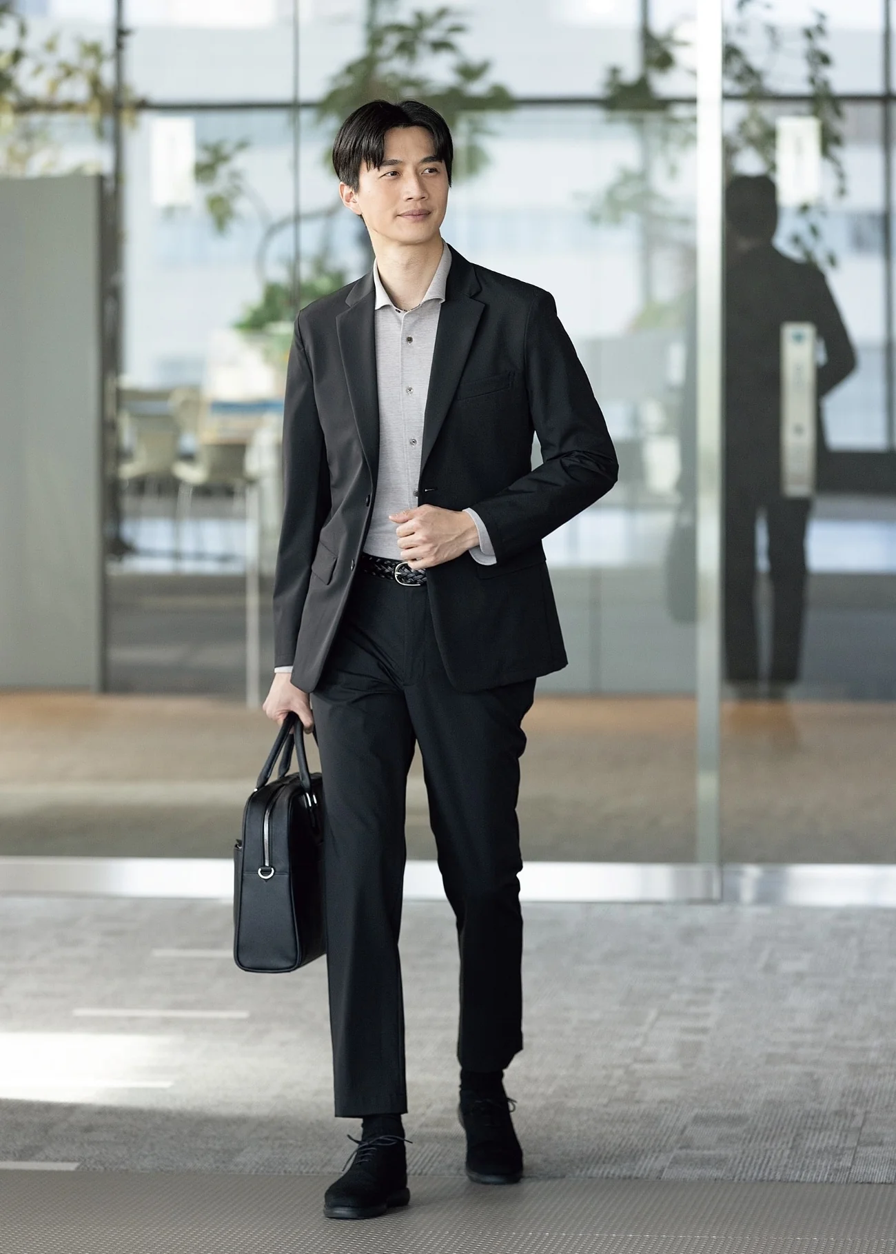 Pajama SUITS Premium Water-Repellent Super Stretch Jacket - Black - Image 2