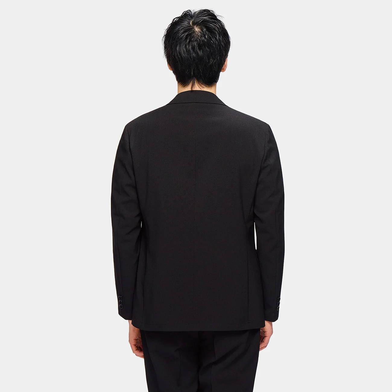 Washable Stretch Suit Jacket - Black - Image 4