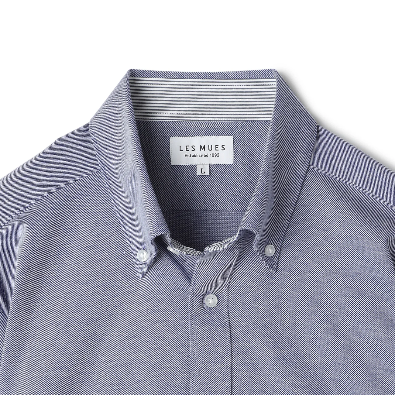 Bizknit Non-iron Stretch Button-down Shirt - Blue - Image 3