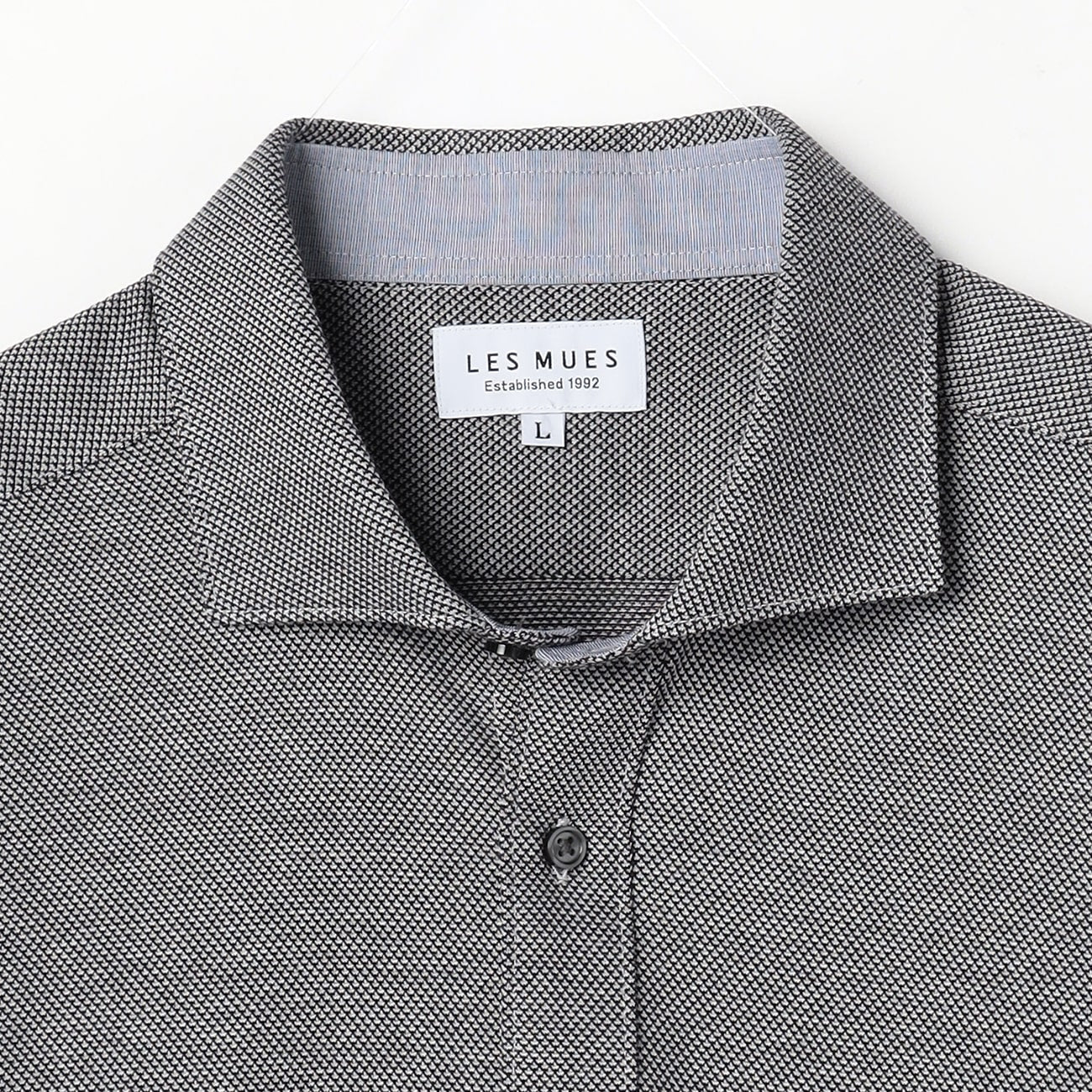 Bizknit Non-iron Stretch Cutaway Shirt - Charcoal Gray - Image 3
