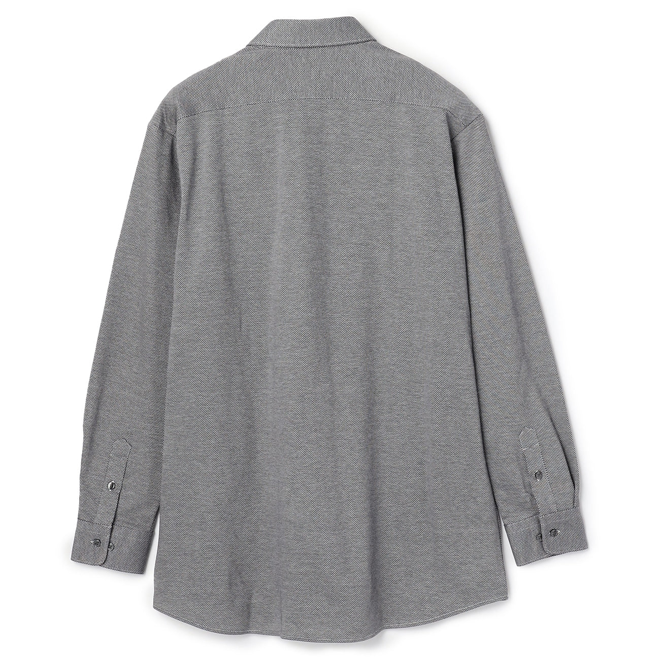 Bizknit Non-iron Stretch Cutaway Shirt - Charcoal Gray - Image 4