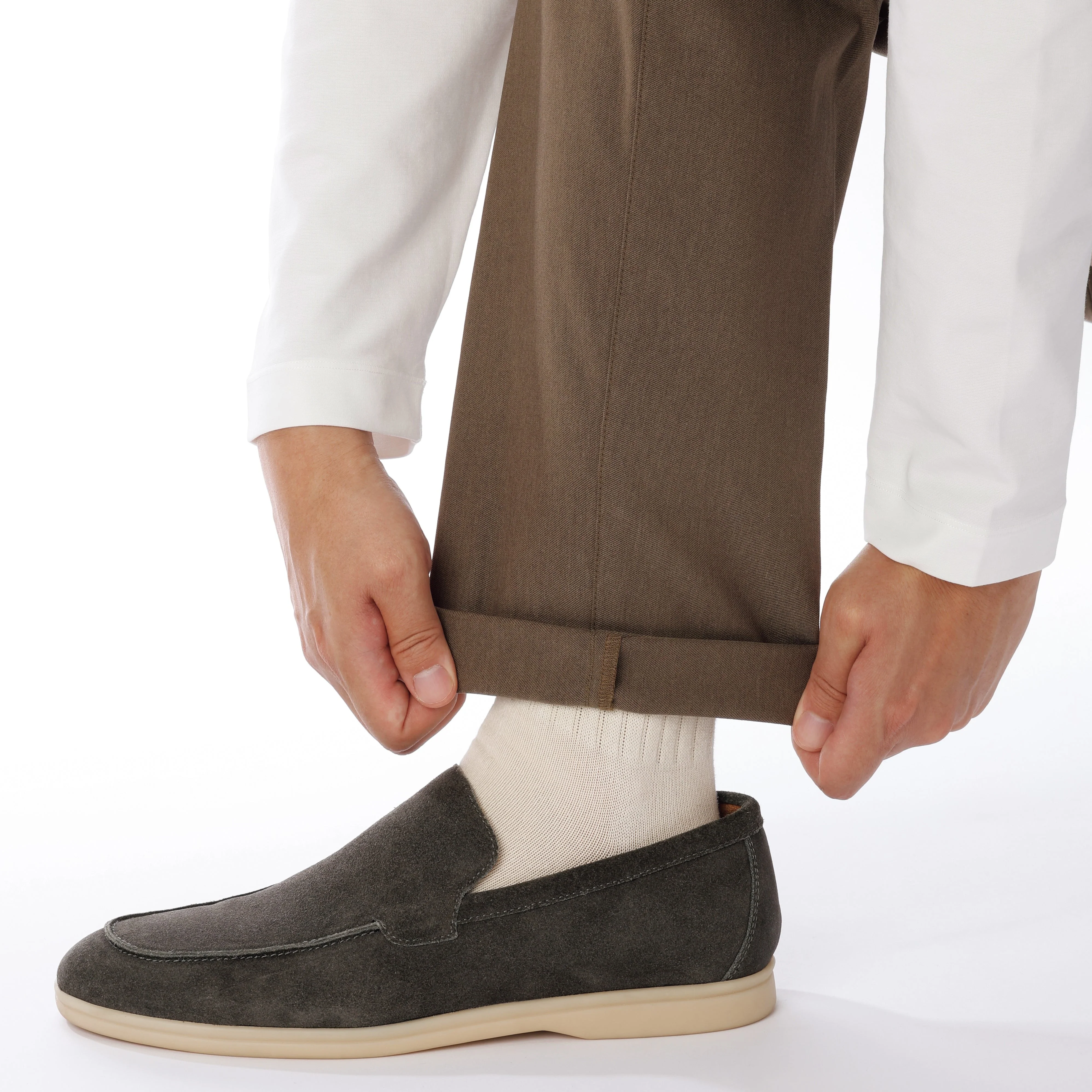 Adjustable Hem Stretch Tapered Pants - Image 23