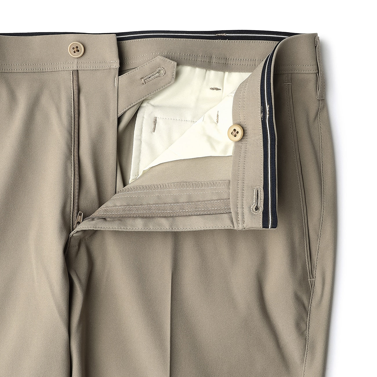 Adjustable Hem Stretch Tapered Plain Pants - Image 13