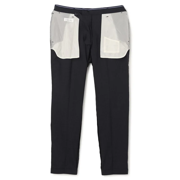 Adjustable Hem Super Stretch Cotton-Like Tapered Pants - Image 10