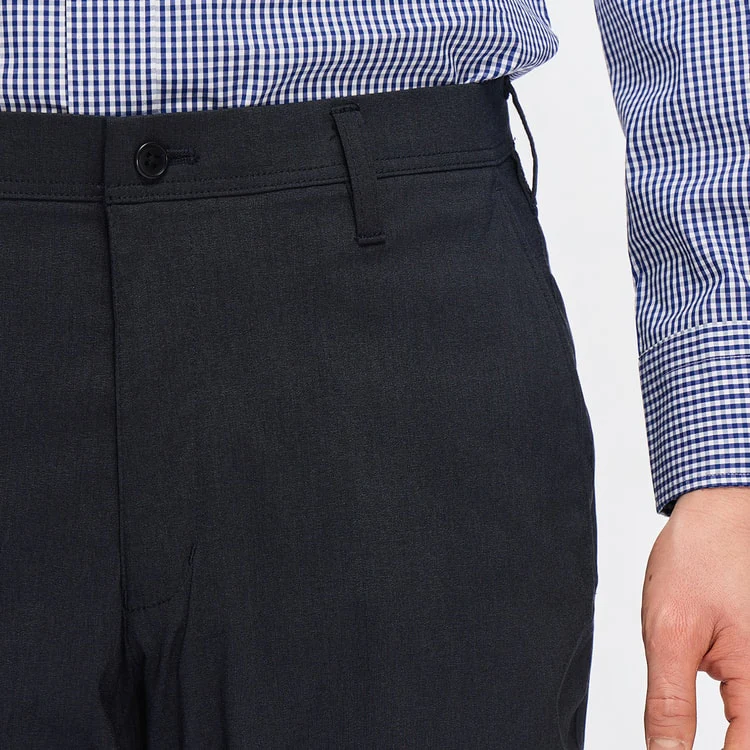 Adjustable Hem Super Stretch Cotton-Like Tapered Pants - Image 13