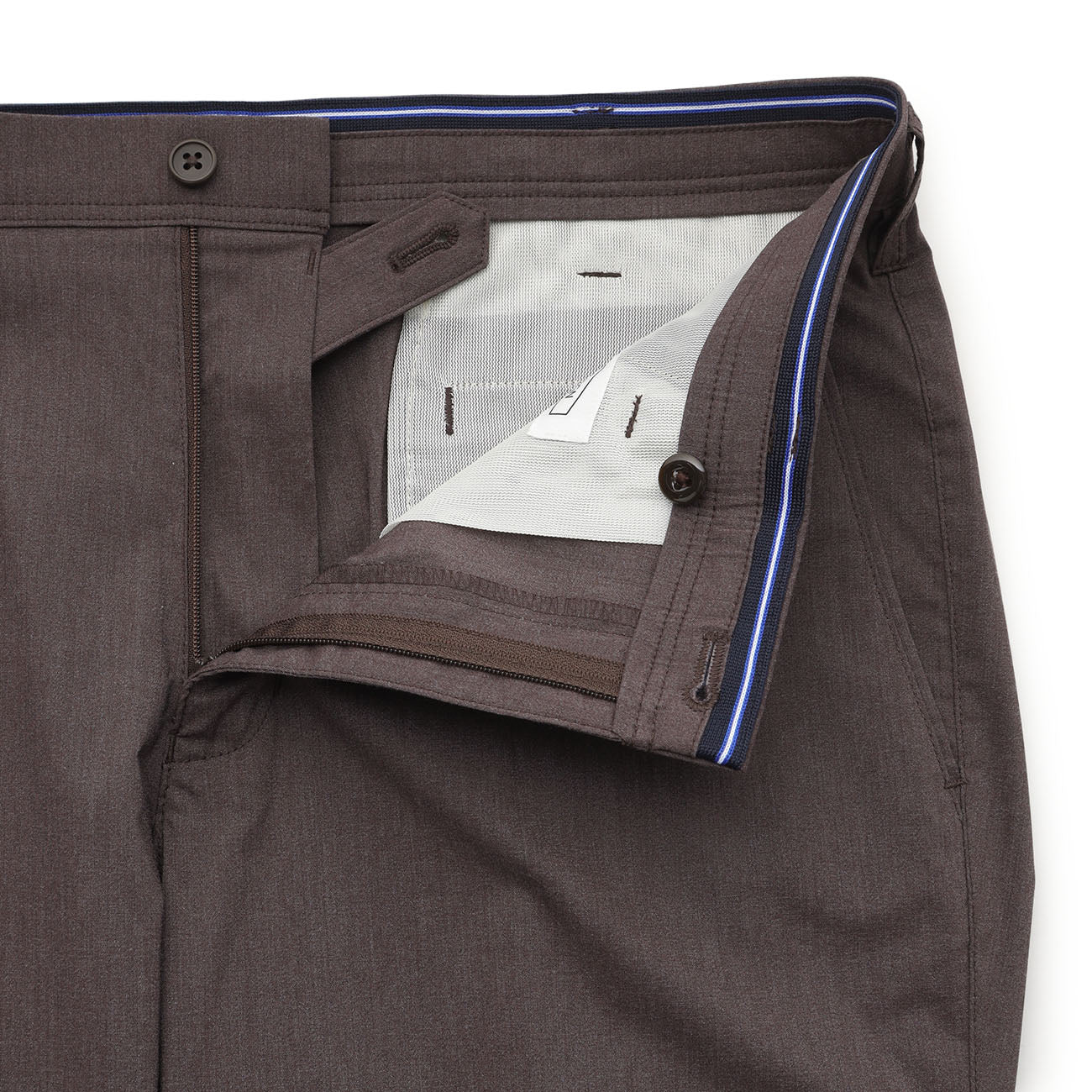 Adjustable Hem Super Stretch Cotton-Like Tapered Pants - Image 12