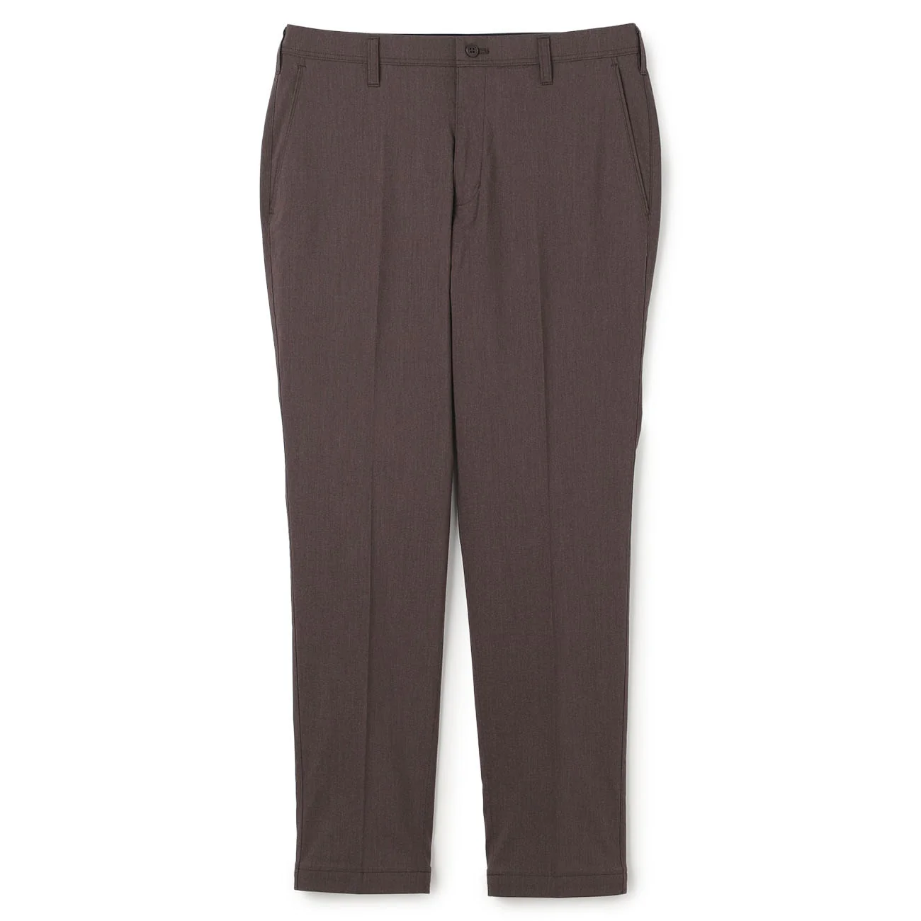 Adjustable Hem Super Stretch Cotton-Like Tapered Pants - Image 8