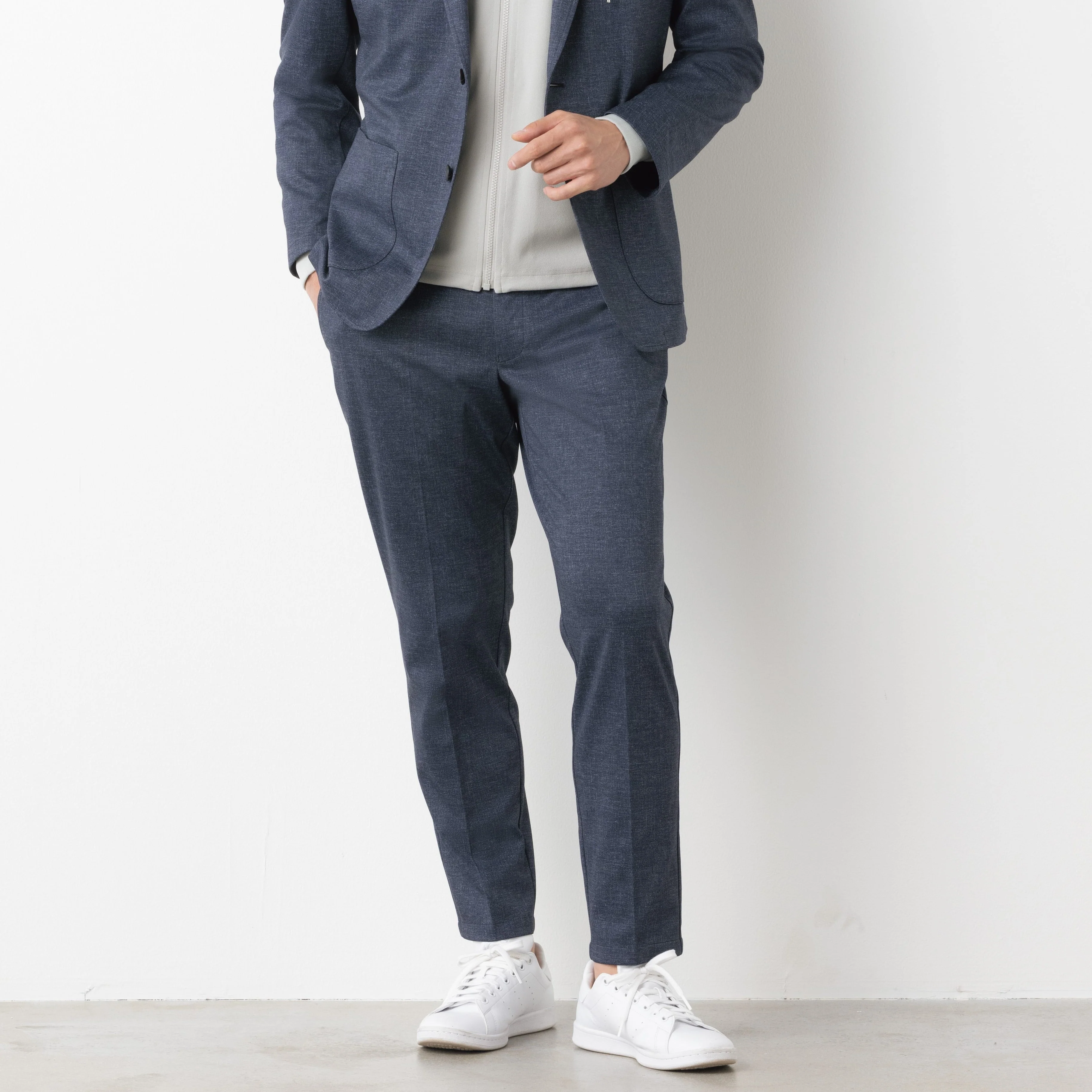 Pajama Suits Printed Jersey Pants - Navy