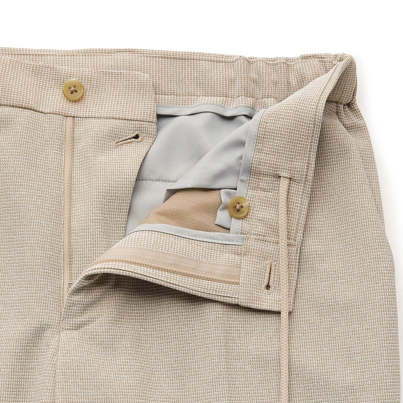 Pajama SUITS SUPER Aircool Washable Stretch Melange Pants - Beige - Image 7