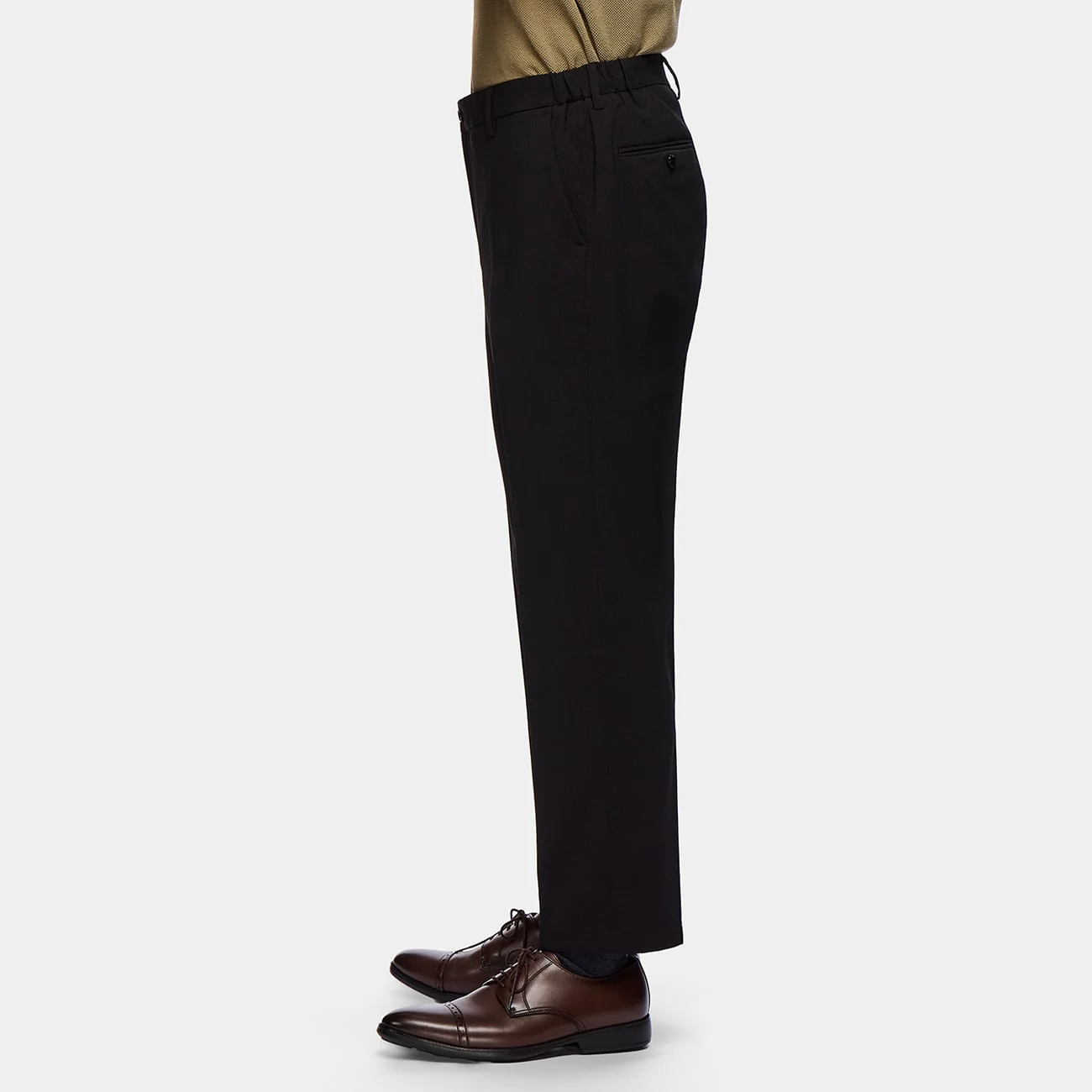 Washable Stretch Suit Pants - Black - Image 4