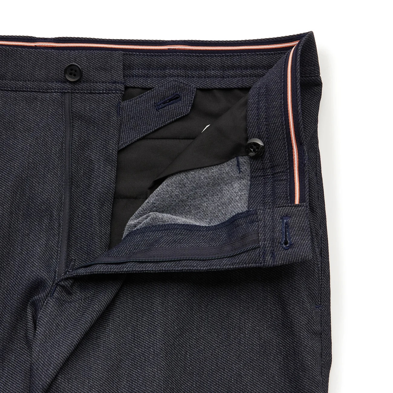 Adjustable Hem Stretch Brushed Twill Tapered Pants - Image 5
