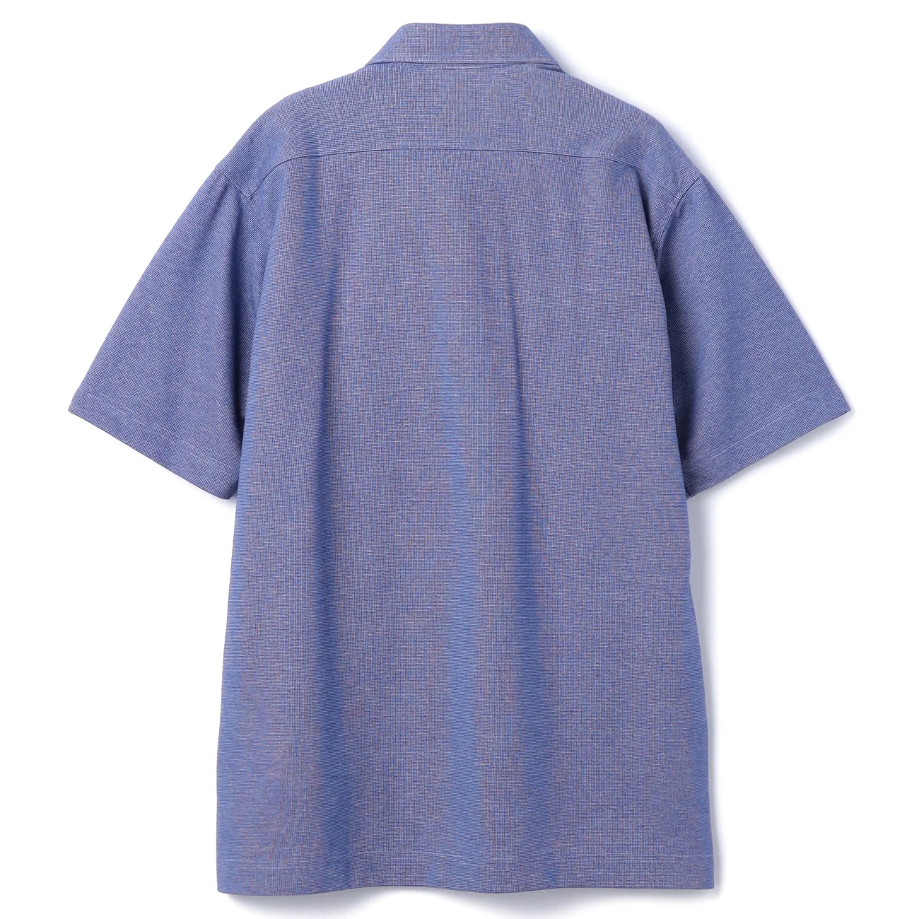 SUPER Aircool Non-Iron Stretch Mini Waffle Button-Down Polo Shirt - Image 9